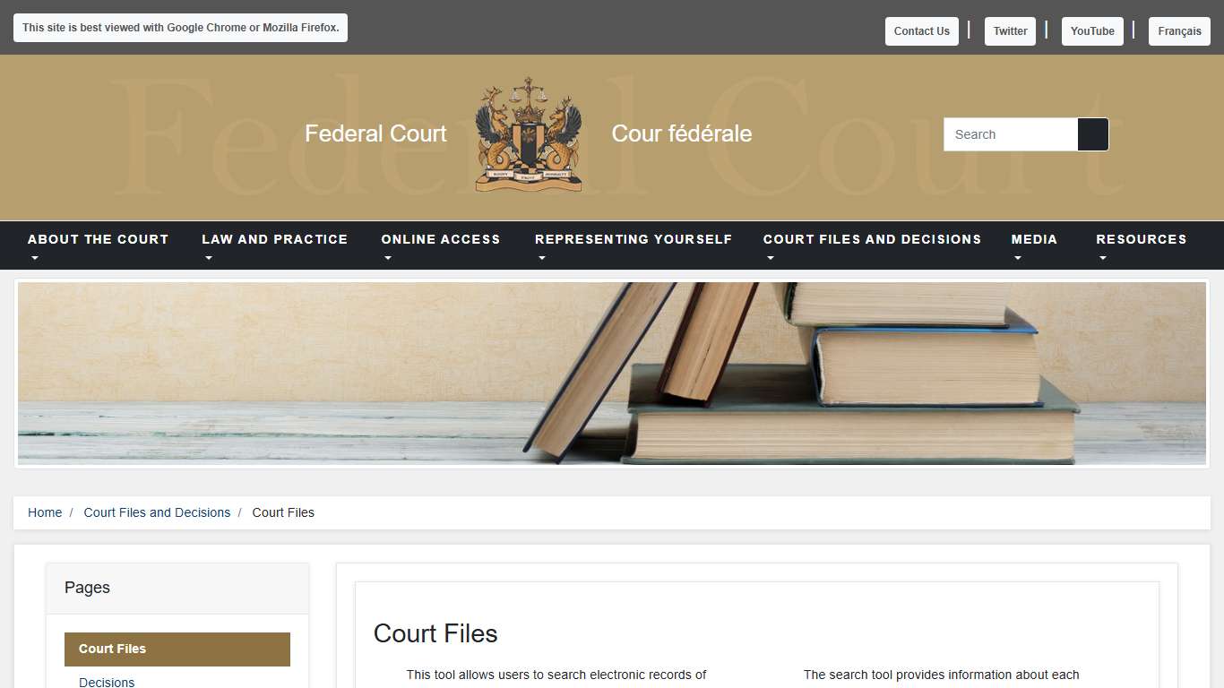 Federal Court - Court Files